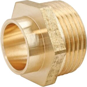 Somatherm for you Brass Solder Fitting - Straight Ø22 - Male 20/27 Somatherm for you Brass Solder Fitting - Straight Ø22 - Male 20/27