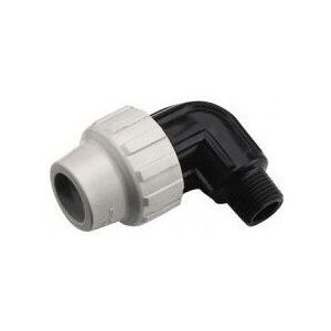 Raccord de tube Somatherm M20/27 - Coude mâle en plastique - Verrouillage extérieur - Publicité Raccord de tube Somatherm M20/27 - Coude mâle en plastique - Verrouillage extérieur - Publicité