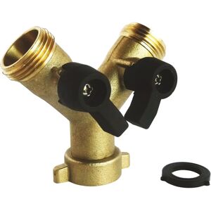SOMATHERM FOR YOU - Brass Y-shaped pipe fitting with valves - 20/27 SOMATHERM FOR YOU - Brass Y-shaped pipe fitting with valves - 20/27