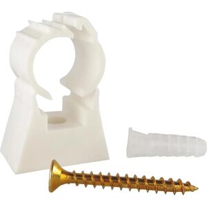 Clips de tubo SOMATHERM 20mm - Conjunto com 10 clips plásticos Clips de tubo SOMATHERM 20mm - Conjunto com 10 clips plásticos
