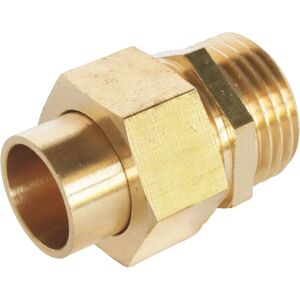 Raccordo in ottone Somatherm - Unione rettilinea 3 pezzi Ø22 - Maschio 26/34 Raccordo in ottone Somatherm - Unione rettilinea 3 pezzi Ø22 - Maschio 26/34
