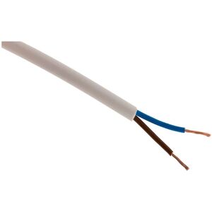Câble d'alimentation ZENITECH HO5VV-F - 25m, Blanc, 2x1.5mm² Câble d'alimentation ZENITECH HO5VV-F - 25m, Blanc, 2x1.5mm²