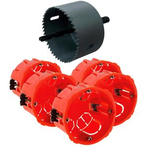 ZENITECH Kompaktes Trockenbau-Set - 5 Stück, Ø.65 P.40mm - Elektrische Box ZENITECH Kompaktes Trockenbau-Set - 5 Stück, Ø.65 P.40mm - Elektrische Box