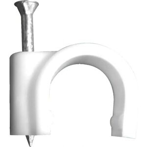 Zenitech 20 Clips pour Câbles - Pour Câbles de Ø4mm Blancs - Publicité Zenitech 20 Clips pour Câbles - Pour Câbles de Ø4mm Blancs - Publicité
