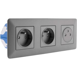 Artezo Titanium Driedelige Inbouwstopcontact Artezo Titanium Driedelige Inbouwstopcontact