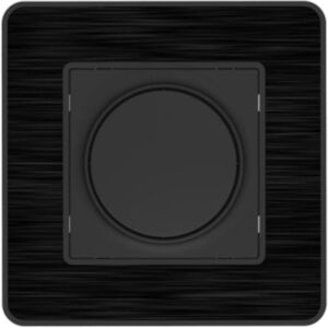 Interruptor regulador Zenitech Kouro 16A - Negro - Compatible con LED Interruptor regulador Zenitech Kouro 16A - Negro - Compatible con LED