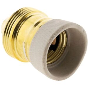 Zenitech - E27 Socket - Colerette en porcelaine - Laiton - Socket - Publicité Zenitech - E27 Socket - Colerette en porcelaine - Laiton - Socket - Publicité