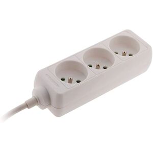 Multiprise Zenitech 3 Prises 16A 1m Blanc NF Multiprise Zenitech 3 Prises 16A 1m Blanc NF