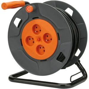 Enrouleur de extensión Zenitech - 4 enchufes 16A - 40m - Acero duradero Enrouleur de extensión Zenitech - 4 enchufes 16A - 40m - Acero duradero