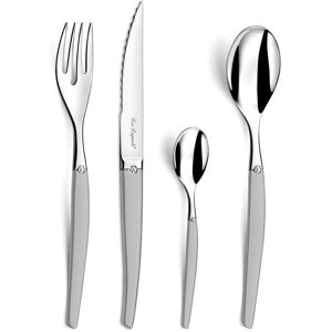 Ensemble de Couverts Lou Laguiole 24 Pièces Argent Satiné Ensemble de Couverts Lou Laguiole 24 Pièces Argent Satiné