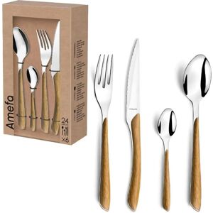 Amefa Eclat Nature 6 Person 24 Piece Cutlery Set - Cutlery Amefa Eclat Nature 6 Person 24 Piece Cutlery Set - Cutlery