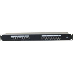 Panneau de brassage Cat6 16 ports - 1U Rack STP Tecline - Publicité Panneau de brassage Cat6 16 ports - 1U Rack STP Tecline - Publicité