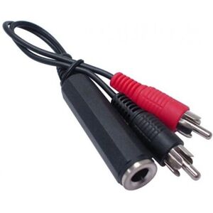 Hypertec - 721111-HY - 6,35mm vers 2x RCA - 10cm - Publicité Hypertec - 721111-HY - 6,35mm vers 2x RCA - 10cm - Publicité