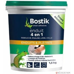 Mastic Multiusages BOSTIK - 4 en 1 - Blanc - Intérieur - Publicité Mastic Multiusages BOSTIK - 4 en 1 - Blanc - Intérieur - Publicité