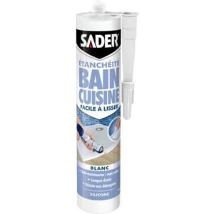 Sader Sealant - Long-lasting Bathroom & Kitchen, White, 280ml Sader Sealant - Long-lasting Bathroom & Kitchen, White, 280ml