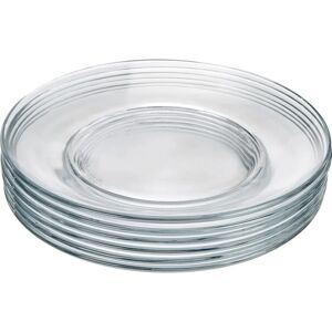 Duralex Lys 19cm Transparent Dessert Plates - Pack of 6 Duralex Lys 19cm Transparent Dessert Plates - Pack of 6