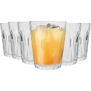 Duralex Provence Drinking Glasses - 250ml Tumblers for Water, Juice - Pack of 6 Transparent Duralex Provence Drinking Glasses - 250ml Tumblers for Water, Juice - Pack of 6 Transparent
