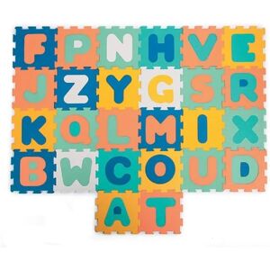Tapis de jeu multicolore LUDI avec 26 dalles - Sécuritaire pour bébés - Publicité Tapis de jeu multicolore LUDI avec 26 dalles - Sécuritaire pour bébés - Publicité
