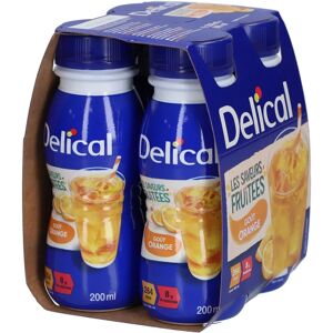 Delical Boisson Fruitée Orange - Complément Nutritionnel 4x200ml Delical Boisson Fruitée Orange - Complément Nutritionnel 4x200ml