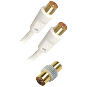 APM 408015 Coaxiale Kabel - 5m Wit APM 408015 Coaxiale Kabel - 5m Wit