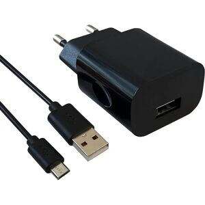 Chargeur APM 570337 - 1 USB-A, 2,1 A, Noir, câble micro USB 1m inclus - Publicité Chargeur APM 570337 - 1 USB-A, 2,1 A, Noir, câble micro USB 1m inclus - Publicité