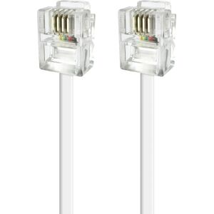 APM Wit ADSL RJ11 Kabel - 2m - Duurzaam & Flexibel APM Wit ADSL RJ11 Kabel - 2m - Duurzaam & Flexibel