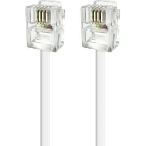 APM RJ11 ADSL-kabel - 5m - Wit - Kabel APM RJ11 ADSL-kabel - 5m - Wit - Kabel