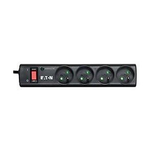Protector contra sobretensiones Eaton PS4F - 4 Tomas - Negro - 220-250 V Protector contra sobretensiones Eaton PS4F - 4 Tomas - Negro - 220-250 V