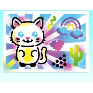 Canal Toys Airbrush Art Activity Case - Craft Kit - White Canal Toys Airbrush Art Activity Case - Craft Kit - White