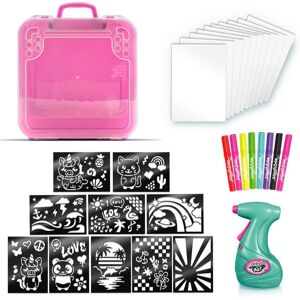 Canal Toys Airbrush Art Activity Case - Craft Kit - White Canal Toys Airbrush Art Activity Case - Craft Kit - White