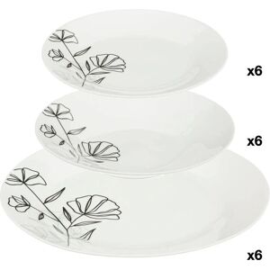 Altri Brand Ensemble de Vaisselle en Porcelaine Blanche - Publicité Altri Brand Ensemble de Vaisselle en Porcelaine Blanche - Publicité