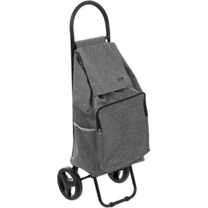 Šedý kovový nákupní košík Five Nomade - Lehký, Stabilní, 34x30x95cm Šedý kovový nákupní košík Five Nomade - Lehký, Stabilní, 34x30x95cm