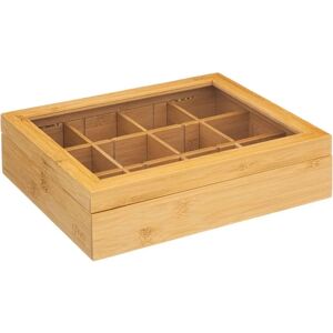 5FIVE Bambus Tee-Organizer - 12 Fächer - Natur 5FIVE Bambus Tee-Organizer - 12 Fächer - Natur