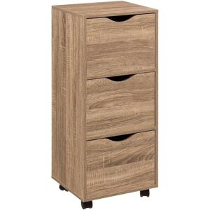 BEAU de Bo 5Five Tiroirs sur Roulettes - Effet Bois Naturel - Publicité BEAU de Bo 5Five Tiroirs sur Roulettes - Effet Bois Naturel - Publicité
