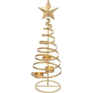 Feeric Lights & Christmas - Porta candela albero dorato - Porta candela Feeric Lights & Christmas - Porta candela albero dorato - Porta candela