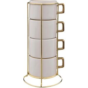 Tazas de café de cerámica Arya con soporte - 170 ml Tazas de café de cerámica Arya con soporte - 170 ml