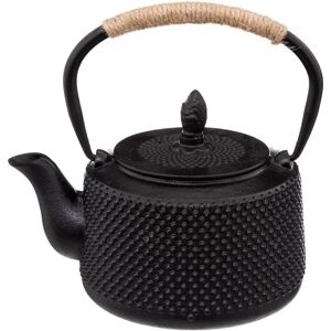 Czarna Czajnik z Żeliwa Flora od Secret de Gourmet - 1L Czarna Czajnik z Żeliwa Flora od Secret de Gourmet - 1L