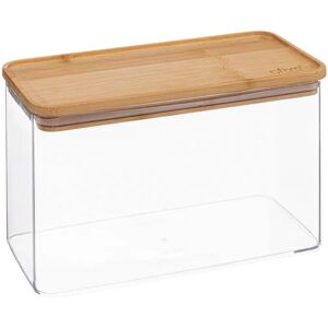 5FIVE Rechteckiger Aufbewahrungsbehälter mit Bambusdeckel 2L - Transparent 5FIVE Rechteckiger Aufbewahrungsbehälter mit Bambusdeckel 2L - Transparent