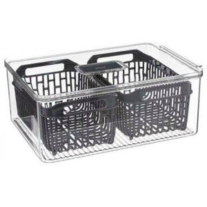 5Five - Boîte de rangement pour réfrigérateur - Grise - Organisateur de réfrigérateur - Publicité 5Five - Boîte de rangement pour réfrigérateur - Grise - Organisateur de réfrigérateur - Publicité