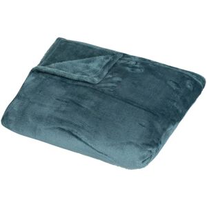 Plaid Atmosphera 188596Q - Bleu Canard - Polyester Doux - Publicité Plaid Atmosphera 188596Q - Bleu Canard - Polyester Doux - Publicité