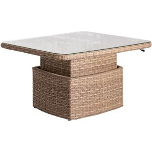 Hespéride Mooréa Savana Höhenverstellbarer quadratischer Gartentisch - Gartentisch Hespéride Mooréa Savana Höhenverstellbarer quadratischer Gartentisch - Gartentisch