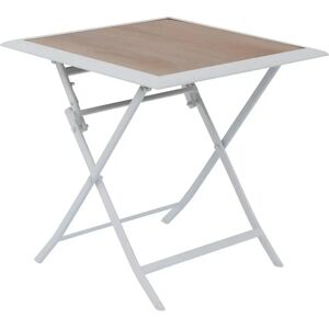 Mesa de Jardín Plegable Hesperide - Aluminio Blanco, 2 Asientos Mesa de Jardín Plegable Hesperide - Aluminio Blanco, 2 Asientos