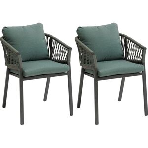 Sgabelli da giardino Hespéride Verde oliva / Grafite - Set da 2 Sgabelli da giardino Hespéride Verde oliva / Grafite - Set da 2