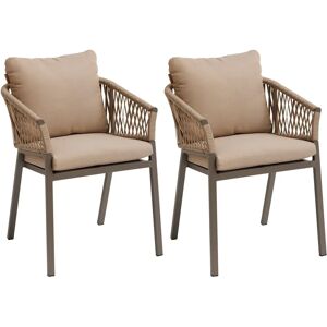 Sillas de jardín con miel y pralina Hespéride - Muebles de exterior Sillas de jardín con miel y pralina Hespéride - Muebles de exterior