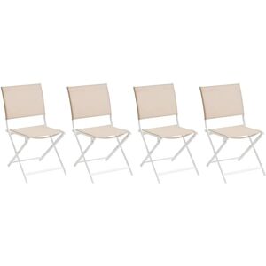 Chaises de jardin blanches AXANT Hespéride - Ensemble de mobilier de jardin - Publicité Chaises de jardin blanches AXANT Hespéride - Ensemble de mobilier de jardin - Publicité