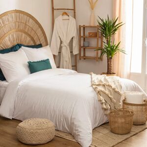 Conjunto de Ropa de Cama Atmosphera 194370Z - Percale de algodón, Blanco, 260x240 cm Conjunto de Ropa de Cama Atmosphera 194370Z - Percale de algodón, Blanco, 260x240 cm