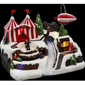 Feeric Lights & Christmas - Zeppelin musical y animado de Navidad con 12 LED Feeric Lights & Christmas - Zeppelin musical y animado de Navidad con 12 LED