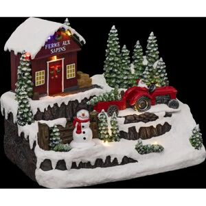 Tractor de nieve musical Feeric Lights & Christmas - 10 LED Tractor de nieve musical Feeric Lights & Christmas - 10 LED