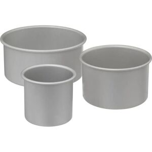 Conjunto de 3 moldes para hornear en aluminio - Duraderos, Tamaños prácticos Conjunto de 3 moldes para hornear en aluminio - Duraderos, Tamaños prácticos