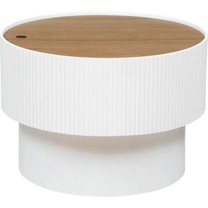 Table basse Atmosphera 197741A Blanc avec Rangement - Publicité Table basse Atmosphera 197741A Blanc avec Rangement - Publicité